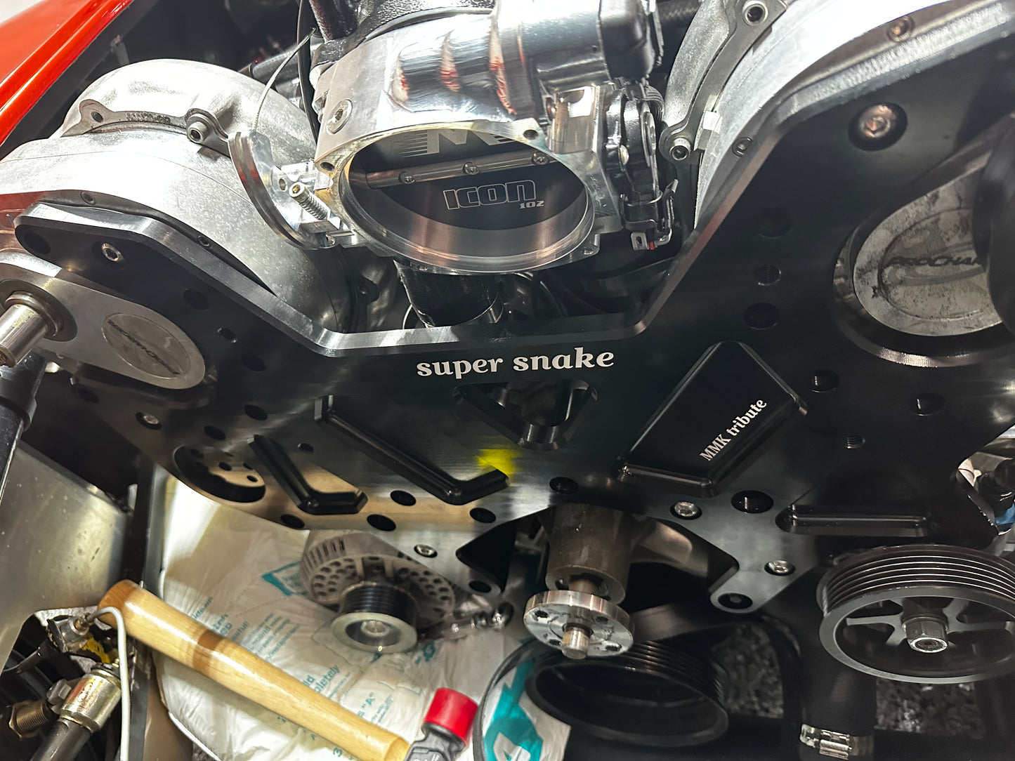 AC Cobra ford 302 foxbody double supercharger kit